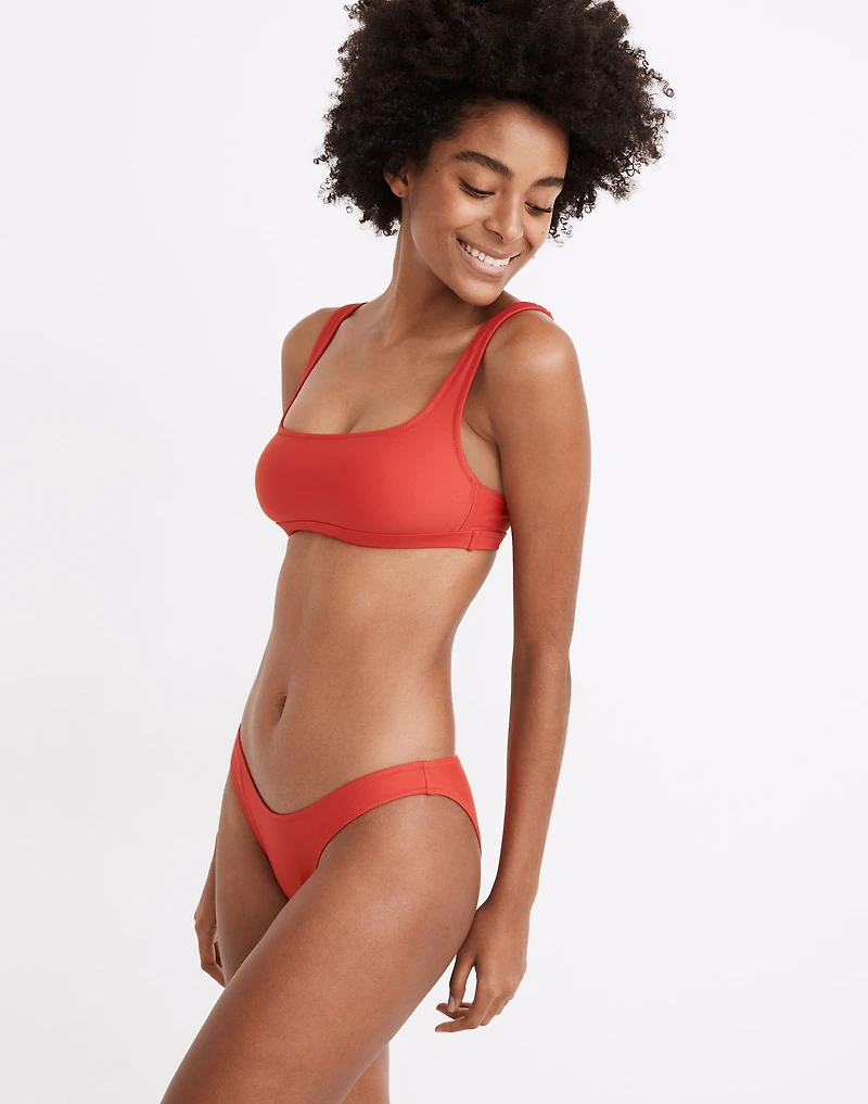 Madewell Second Wave Curved-Waist Bikini Bottom |