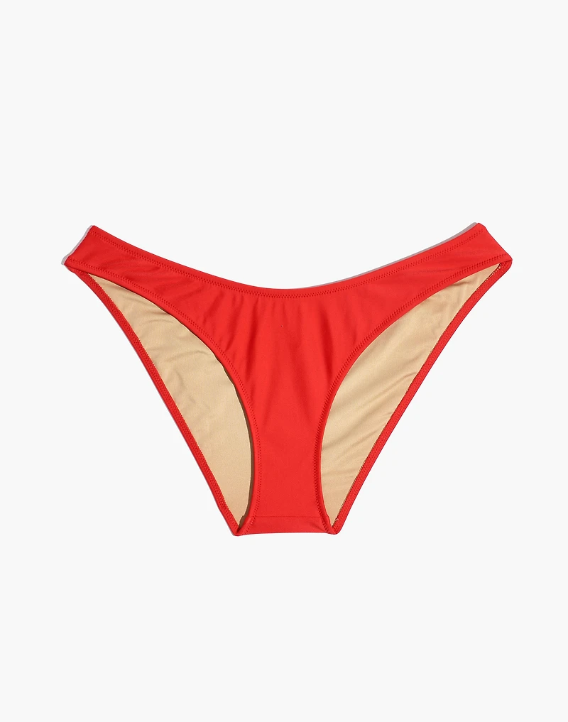 Madewell Second Wave Curved-Waist Bikini Bottom |