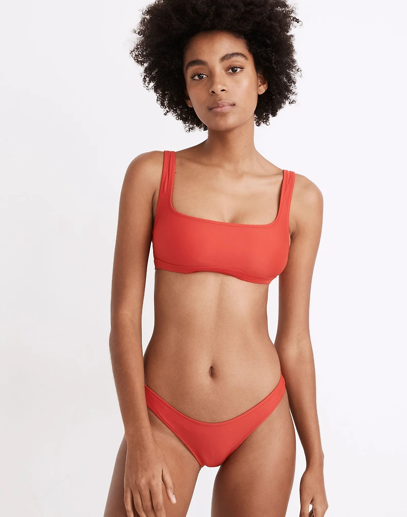 Madewell Second Wave Curved-Waist Bikini Bottom |