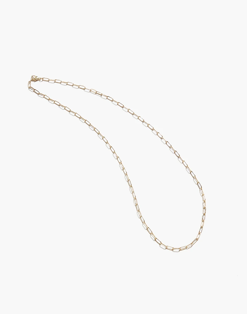 Maslo Jewelry Drawn Cable Chain Necklace Gold | Madewell