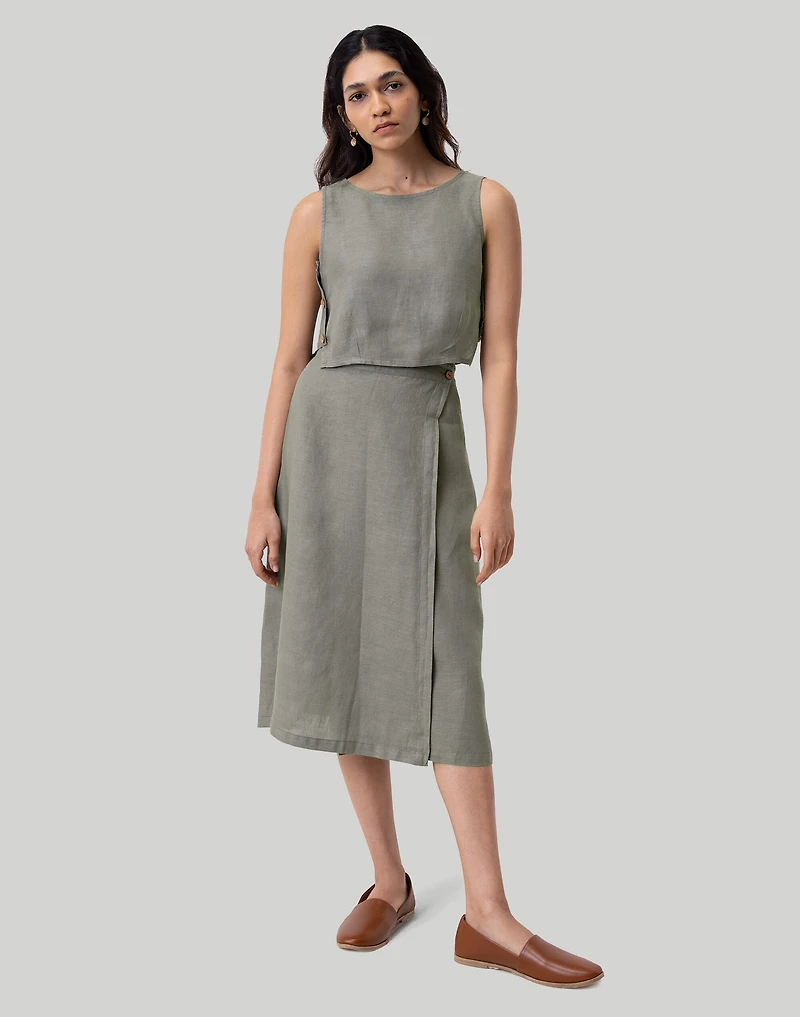 Reistor Overlap Midi Skirt | Madewell