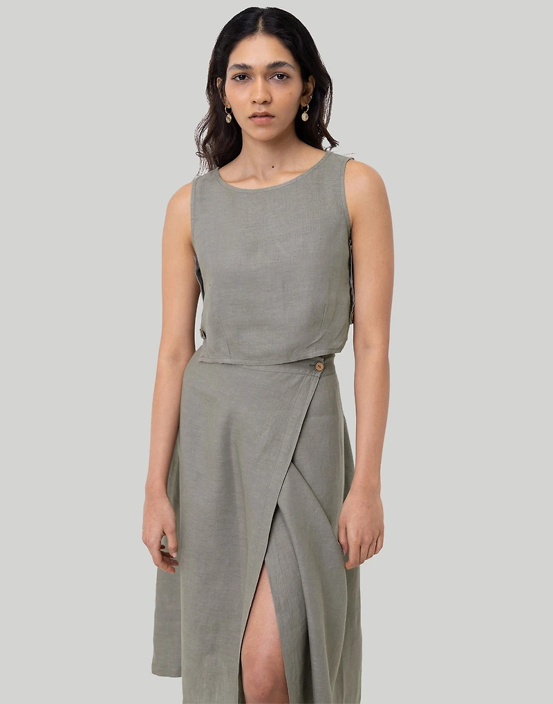Reistor Overlap Midi Skirt | Madewell