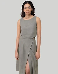 Reistor Overlap Midi Skirt | Madewell