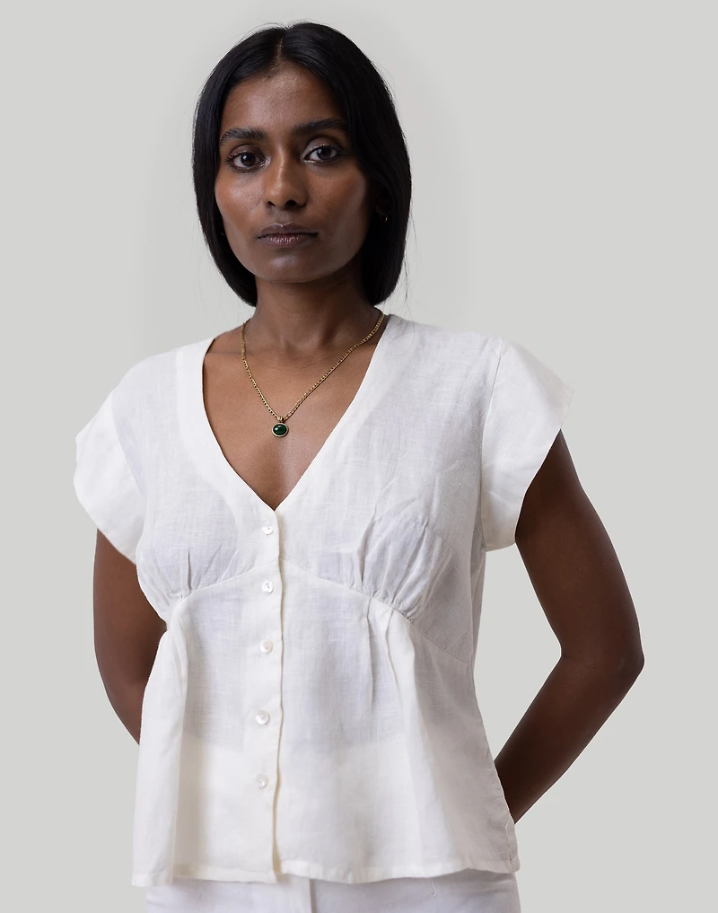 Reistor Deep V-Neck Top | Madewell