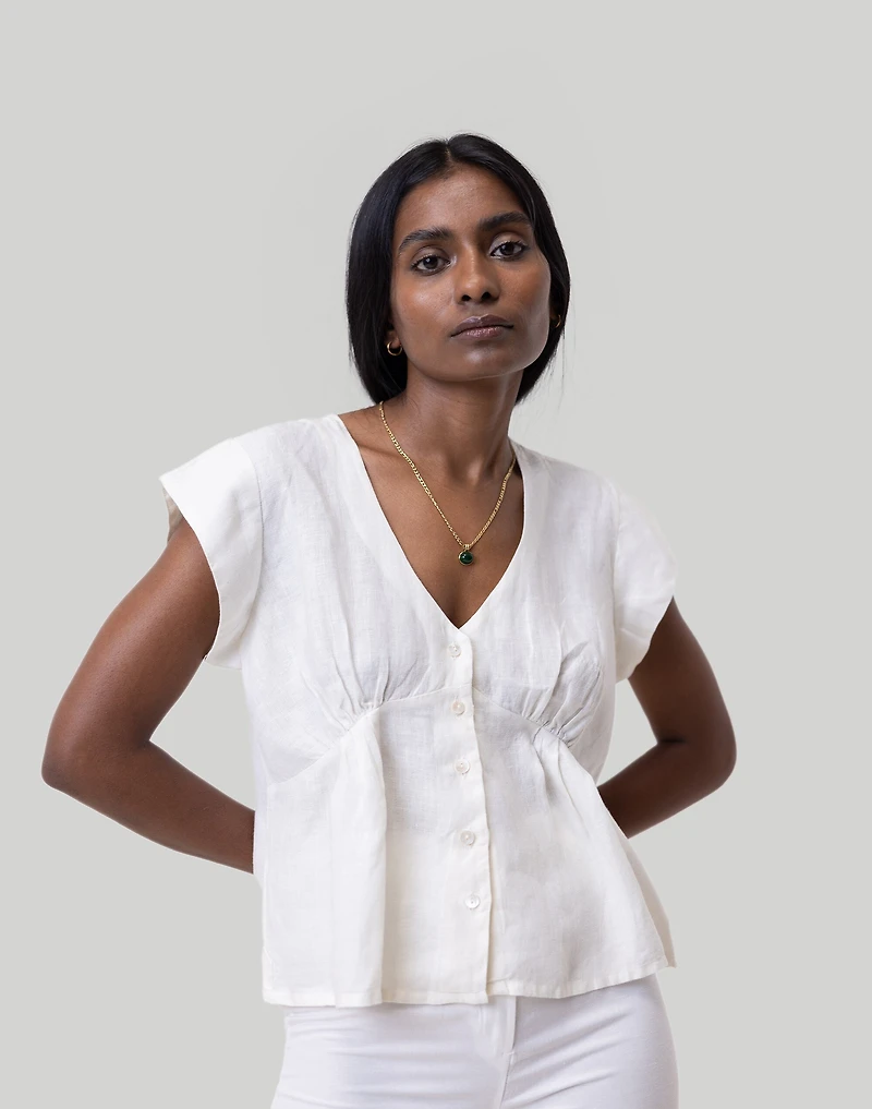 Reistor Deep V-Neck Top | Madewell