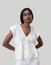 Reistor Deep V-Neck Top | Madewell
