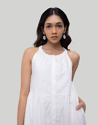 Reistor Embroidered Tiered Sleeveless Maxi Dress | Madewell