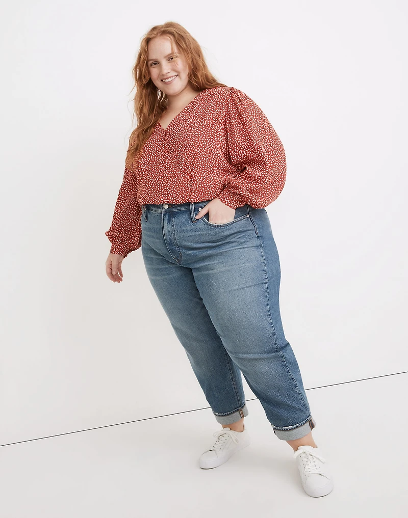 The Plus High-Rise Slim Boyjean Neal Wash: TENCEL™ Denim Edition | Madewell