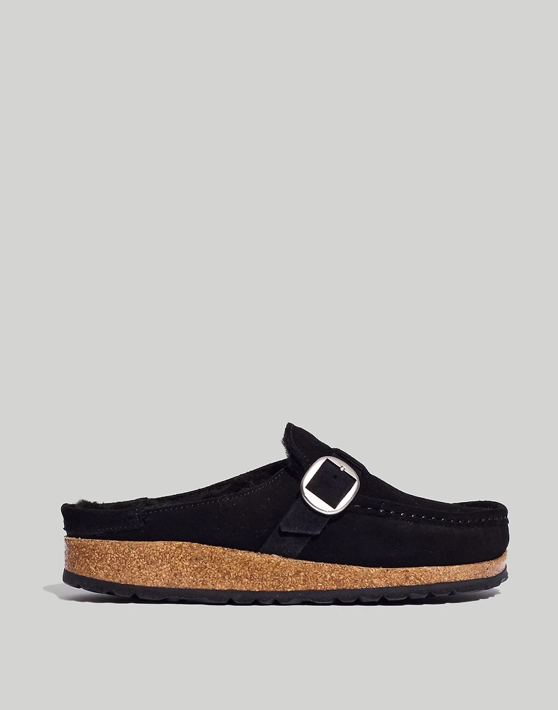 Birkenstock® Suede Buckley Clogs Shearling | Madewell