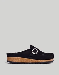 Birkenstock® Suede Buckley Clogs Shearling | Madewell