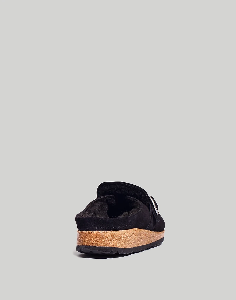 Birkenstock® Suede Buckley Clogs Shearling | Madewell