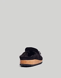 Birkenstock® Suede Buckley Clogs Shearling | Madewell