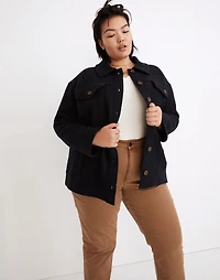 Plus Boiled Wool Bridgman Sweater-Jacket | Madewell