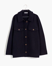 Plus Boiled Wool Bridgman Sweater-Jacket | Madewell