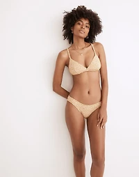 Madewell Second Wave Floral Jacquard Classic Bikini Bottom | Madewell