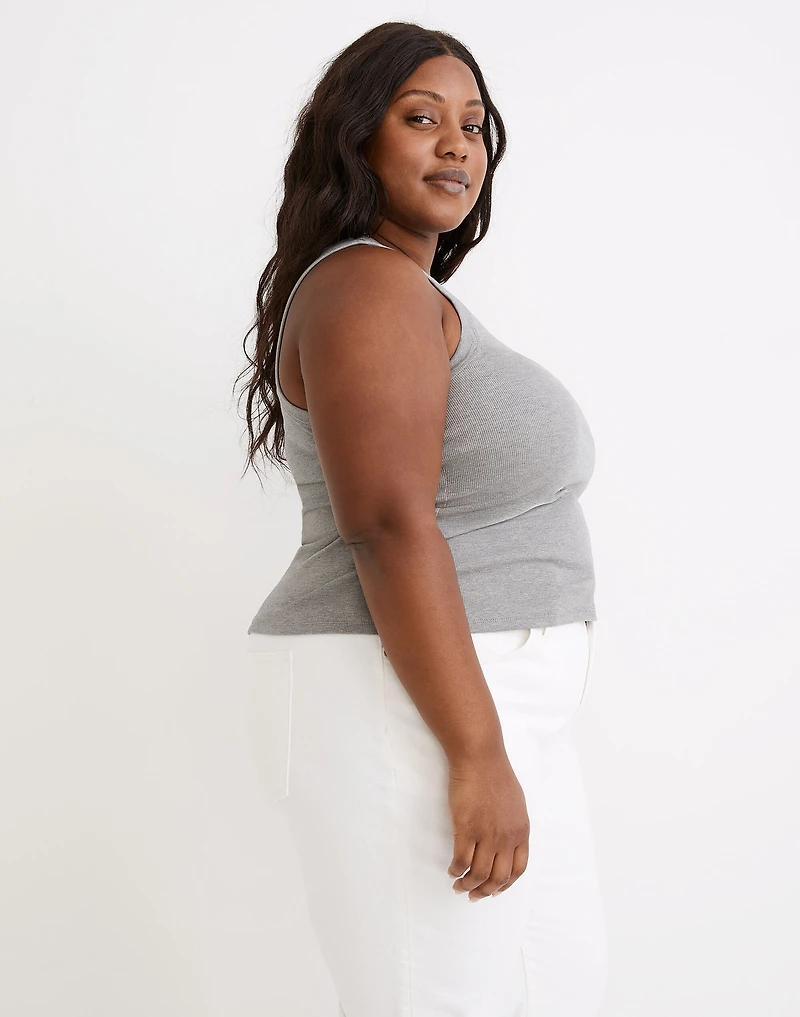 Plus Heathered Rib Tank Top | Madewell