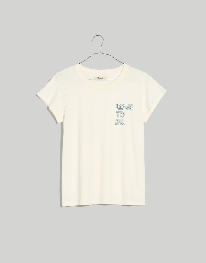 Love to All Pride Softfade Cotton Perfect Vintage Tee | Madewell