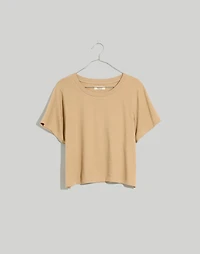 Softfade Cotton Boxy-Crop Tee | Madewell