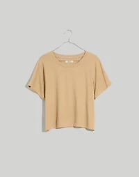 Softfade Cotton Boxy-Crop Tee | Madewell