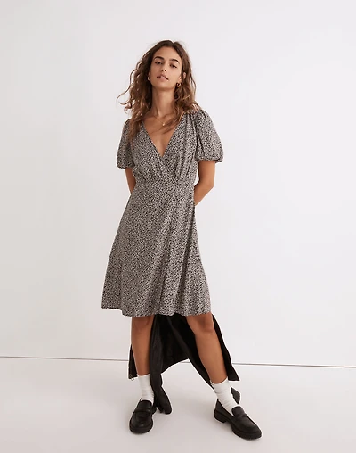 Challis Wrap Mini Dress in Tudor Floral | Madewell