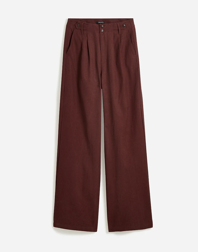 The Plus Harlow Wide-Leg Pant Drapey Twill | Madewell