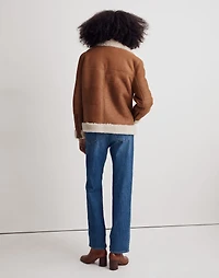 Oversized Shearling Motorcycle Jacket | Madewell