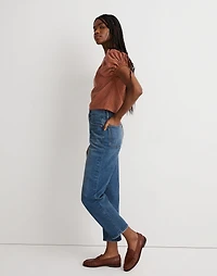 Jacquard Puff-Sleeve Top in Micro Cross | Madewell