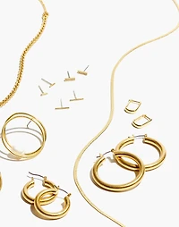 Demi-Fine Carabiner Hoop Earrings | Madewell