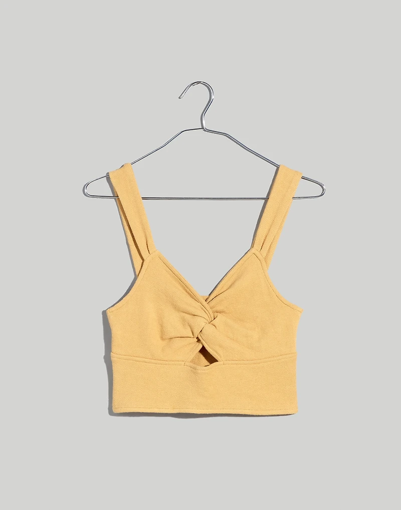 Cutout Knot-Front Crop Tank Top | Madewell