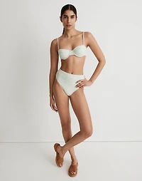 Ribbed Balconette Bikini Top | Madewell