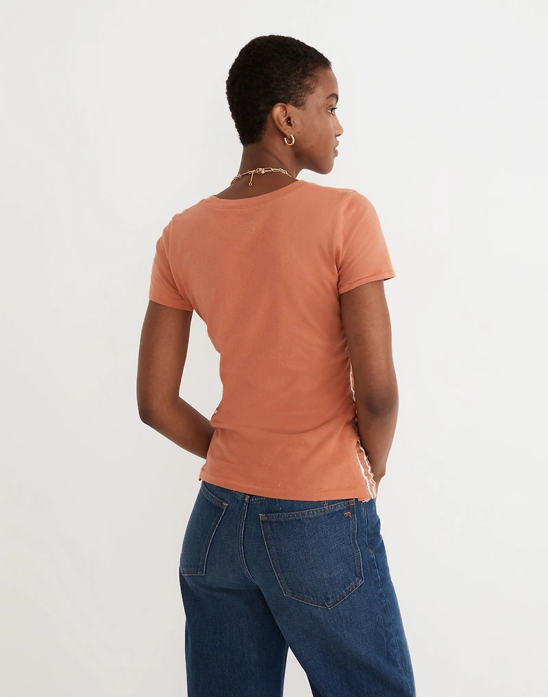 Madewell x Rentrayage Upcycled Ruched Tee | Madewell
