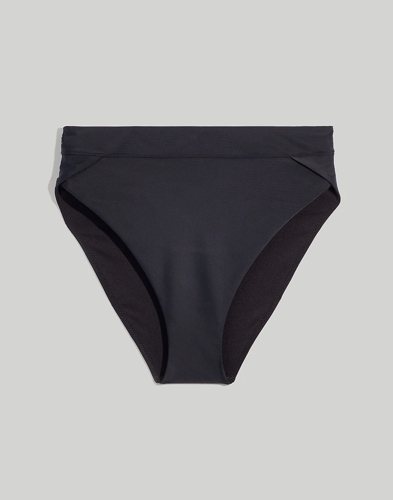 Plus High-Rise Crossover Bikini Bottom | Madewell