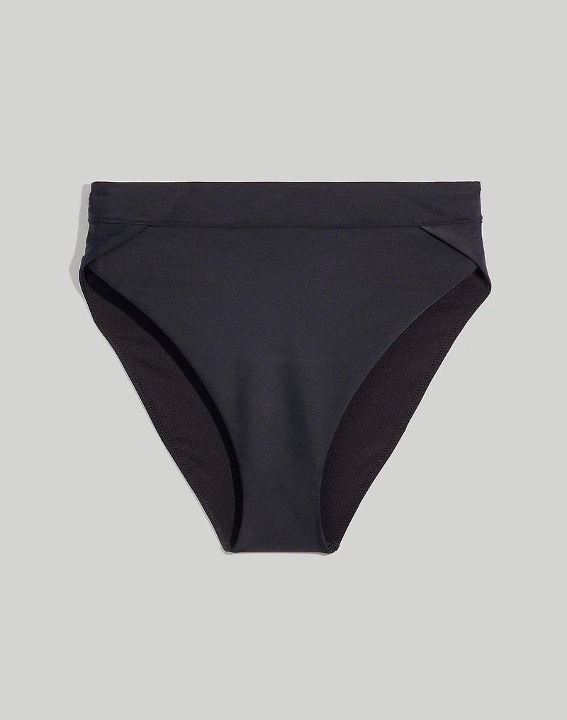 Plus High-Rise Crossover Bikini Bottom | Madewell