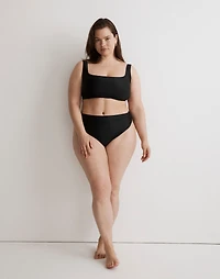 Plus High-Rise Crossover Bikini Bottom | Madewell