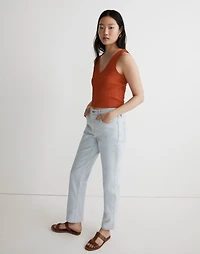 V-Neck Sleeveless Crop Top | Madewell