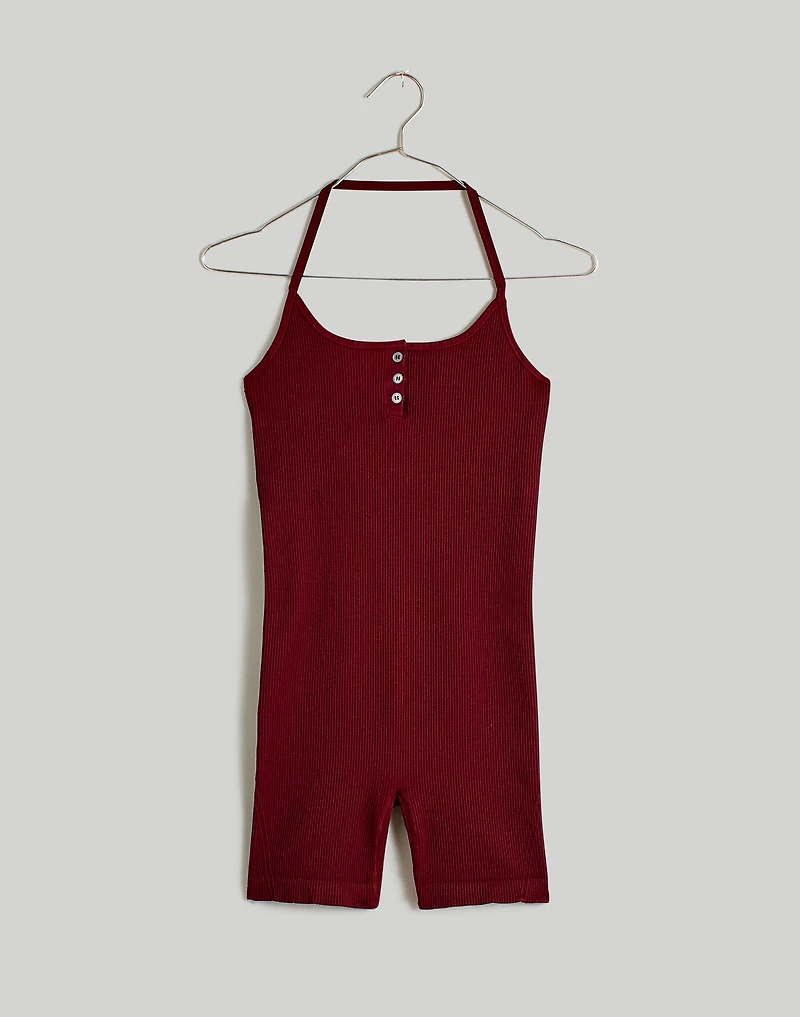Seamless Halter Biker Unitard | Madewell