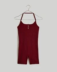 Seamless Halter Biker Unitard | Madewell