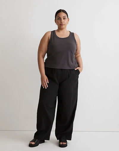 Plus Softfade Cotton Boxy-Crop Tank | Madewell