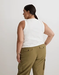 Plus Softfade Cotton Boxy-Crop Tank | Madewell