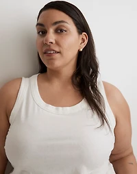 Plus Softfade Cotton Boxy-Crop Tank | Madewell