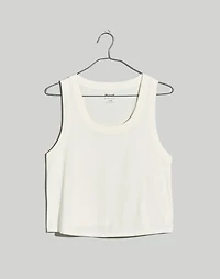 Plus Softfade Cotton Boxy-Crop Tank | Madewell