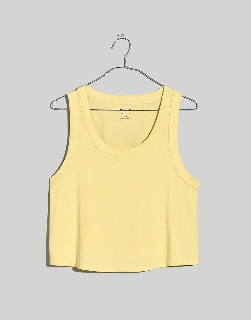 Plus Softfade Cotton Boxy-Crop Tank | Madewell