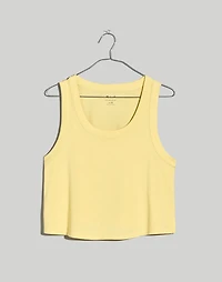 Plus Softfade Cotton Boxy-Crop Tank | Madewell