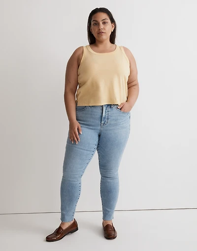 Plus Softfade Cotton Boxy-Crop Tank | Madewell
