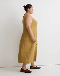 Plus 100% Linen Button-Front Midi Dress | Madewell