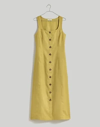 Plus 100% Linen Button-Front Midi Dress | Madewell
