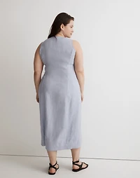 Plus 100% Linen Button-Front Midi Dress | Madewell