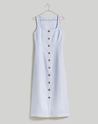 Plus 100% Linen Button-Front Midi Dress | Madewell