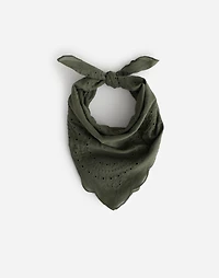 Organic Cotton Eyelet Bandana | Madewell