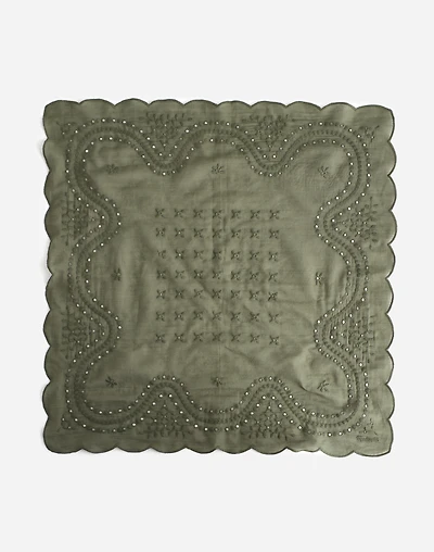 Organic Cotton Eyelet Bandana | Madewell